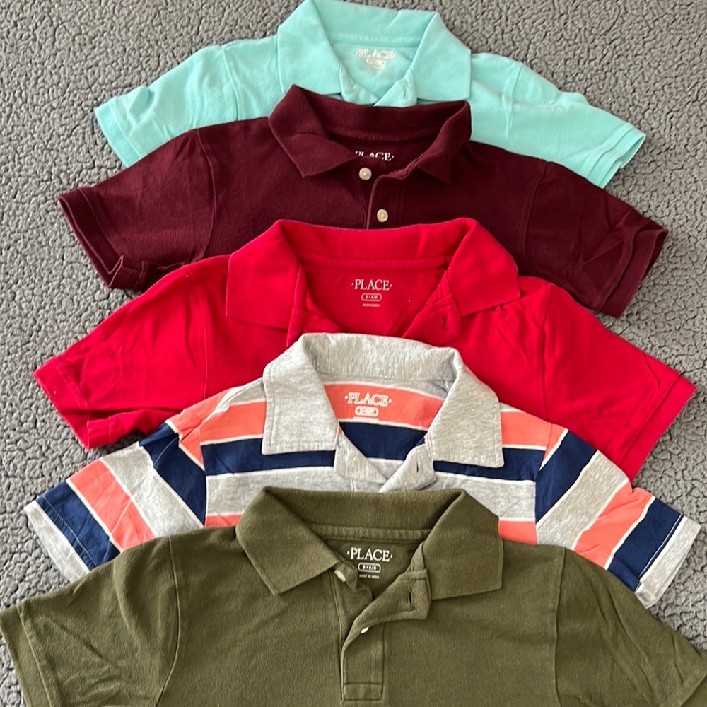 Lot of boy’s polo shirts size 5/6